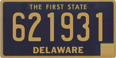 DE license plate 621931