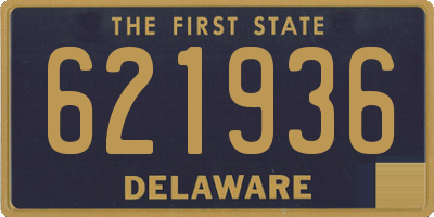 DE license plate 621936