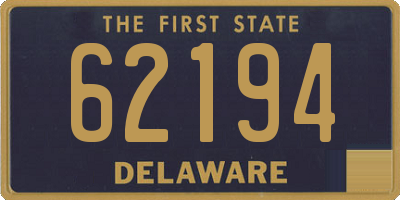 DE license plate 62194