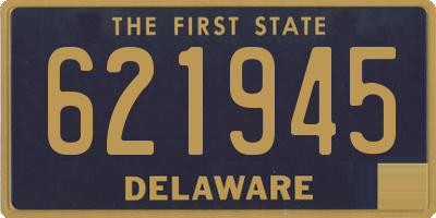 DE license plate 621945