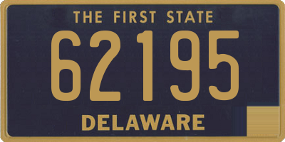 DE license plate 62195