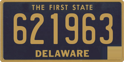 DE license plate 621963
