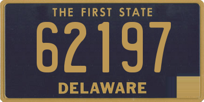 DE license plate 62197