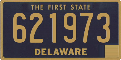 DE license plate 621973