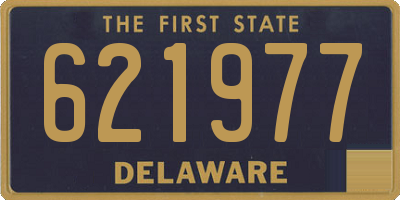 DE license plate 621977