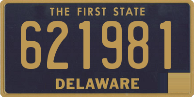 DE license plate 621981