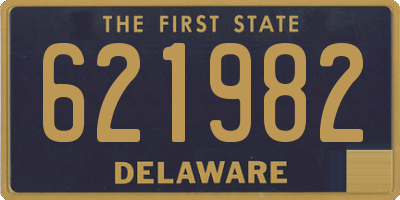 DE license plate 621982