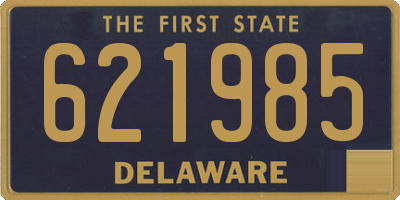 DE license plate 621985