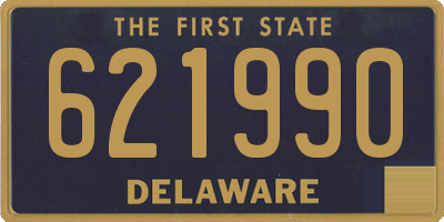 DE license plate 621990