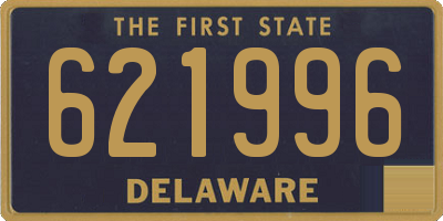 DE license plate 621996