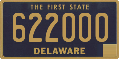 DE license plate 622000