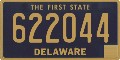 DE license plate 622044