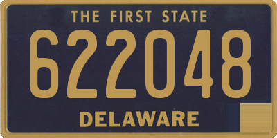 DE license plate 622048