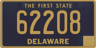 DE license plate 62208