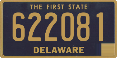 DE license plate 622081