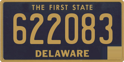 DE license plate 622083