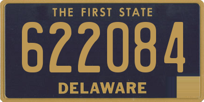 DE license plate 622084
