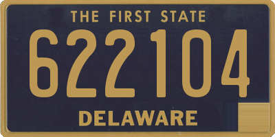 DE license plate 622104