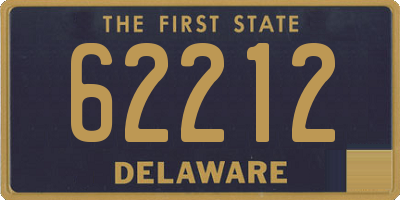 DE license plate 62212