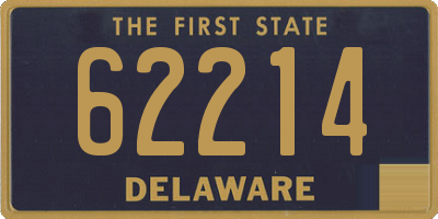 DE license plate 62214