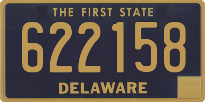 DE license plate 622158