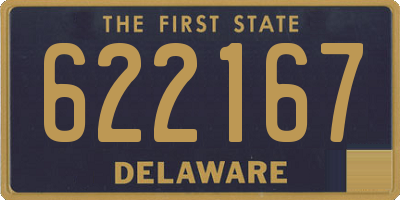 DE license plate 622167