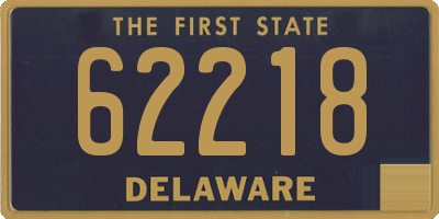 DE license plate 62218