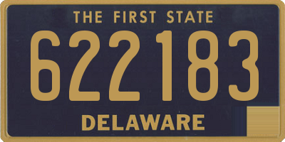 DE license plate 622183