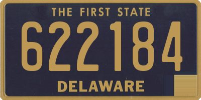 DE license plate 622184