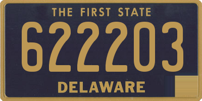 DE license plate 622203