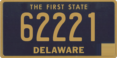 DE license plate 62221