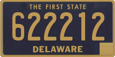 DE license plate 622212