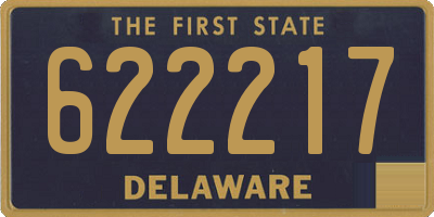 DE license plate 622217