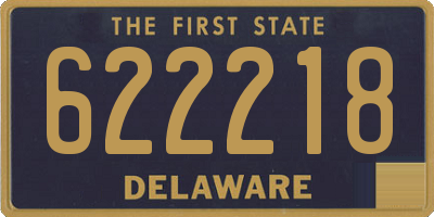 DE license plate 622218