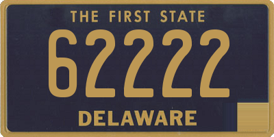 DE license plate 62222