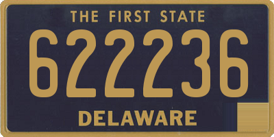 DE license plate 622236