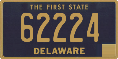 DE license plate 62224