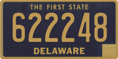 DE license plate 622248