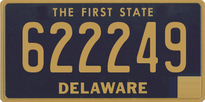 DE license plate 622249