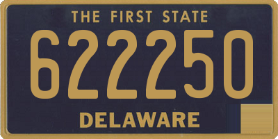 DE license plate 622250