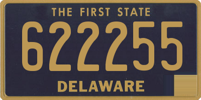 DE license plate 622255
