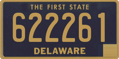 DE license plate 622261