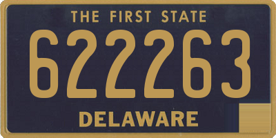 DE license plate 622263