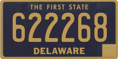 DE license plate 622268