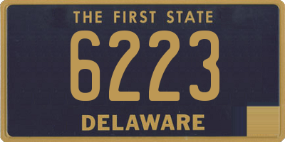 DE license plate 6223