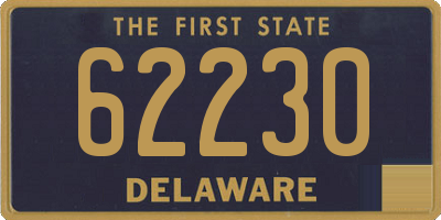 DE license plate 62230