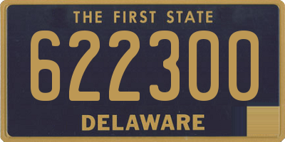 DE license plate 622300