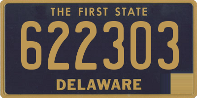 DE license plate 622303