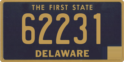 DE license plate 62231