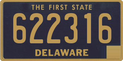 DE license plate 622316